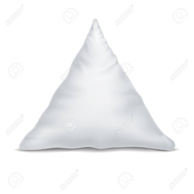 108318961 vector mock up white pillow triangle