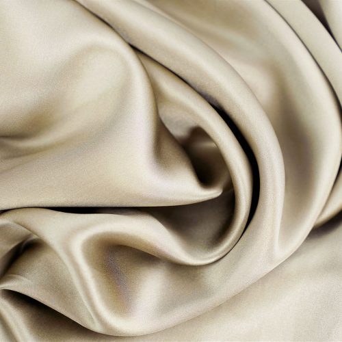 A close up of a 100% Mulberry Silk Pillowcase with Zipper Enclosure, 16 Momme, perfect for skin care from Pillowtex.