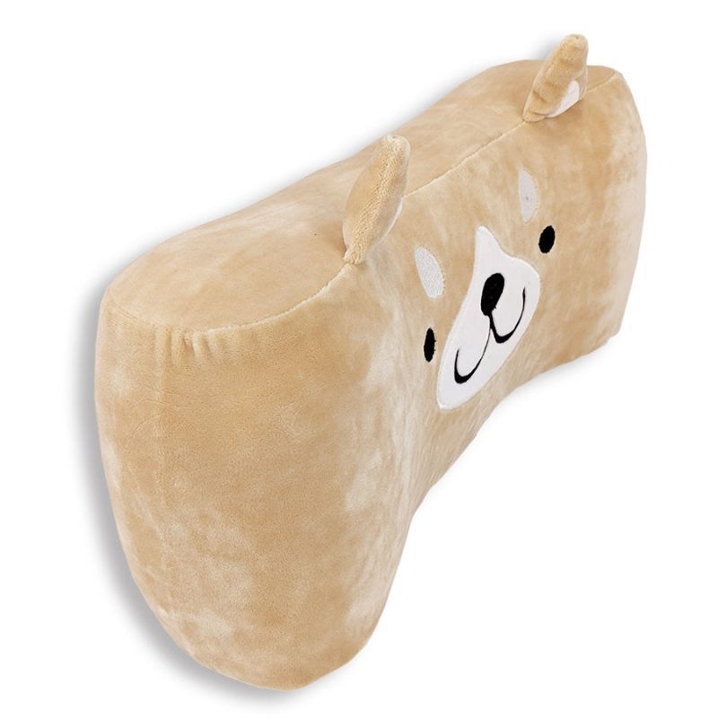 This Memory Foam Dog Themed Pillow in Buster The Dog brand features a dog face on it, perfect for children's gifts.