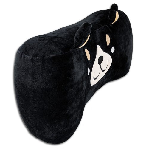 A black Memory Foam Dog Themed Pillow with Buster The Dog face on it made by Pillowtex.