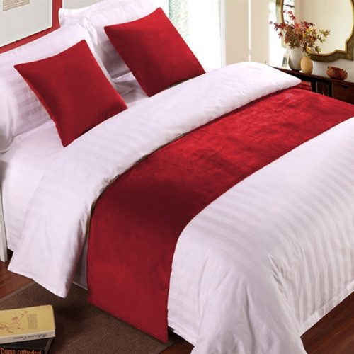 PillowtexBedScarf Red