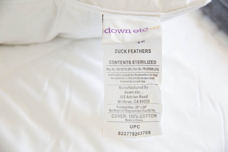 down etc reg diamond support feather down pillow 11