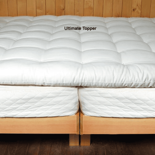 holy lamb organics reg natural quilted topper deep sleep thickness 11