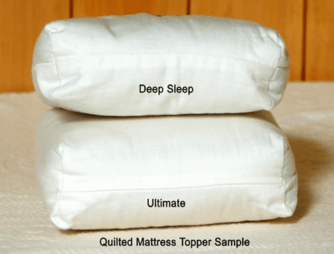 holy lamb organics reg natural quilted topper deep sleep thickness 17