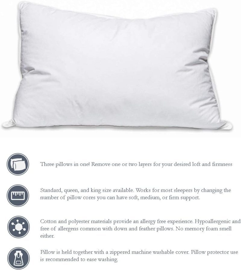 pillowtex adjustable pillows details