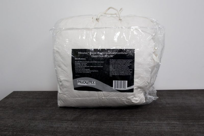 pillowtex classic weight feather and down comforter 35