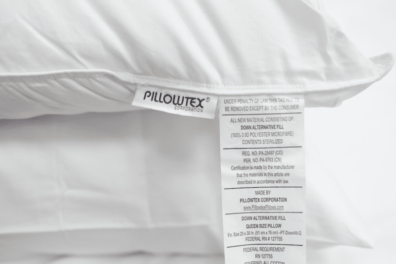 pillowtex reg down alternative pillow firm 28