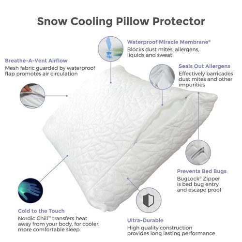 protect a bed reg snow cooling pillow protector 11